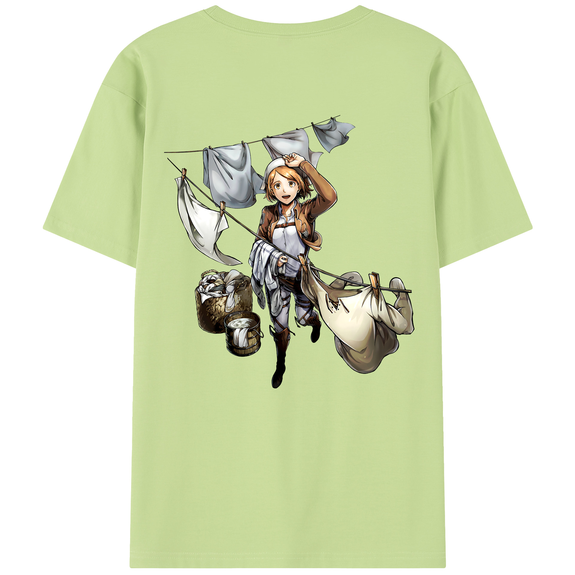 （画像用） 進撃の巨人 ペトラ·ラル Attack on Titan Petra Rall 綿100％半袖Tシャツ（背面プリント）